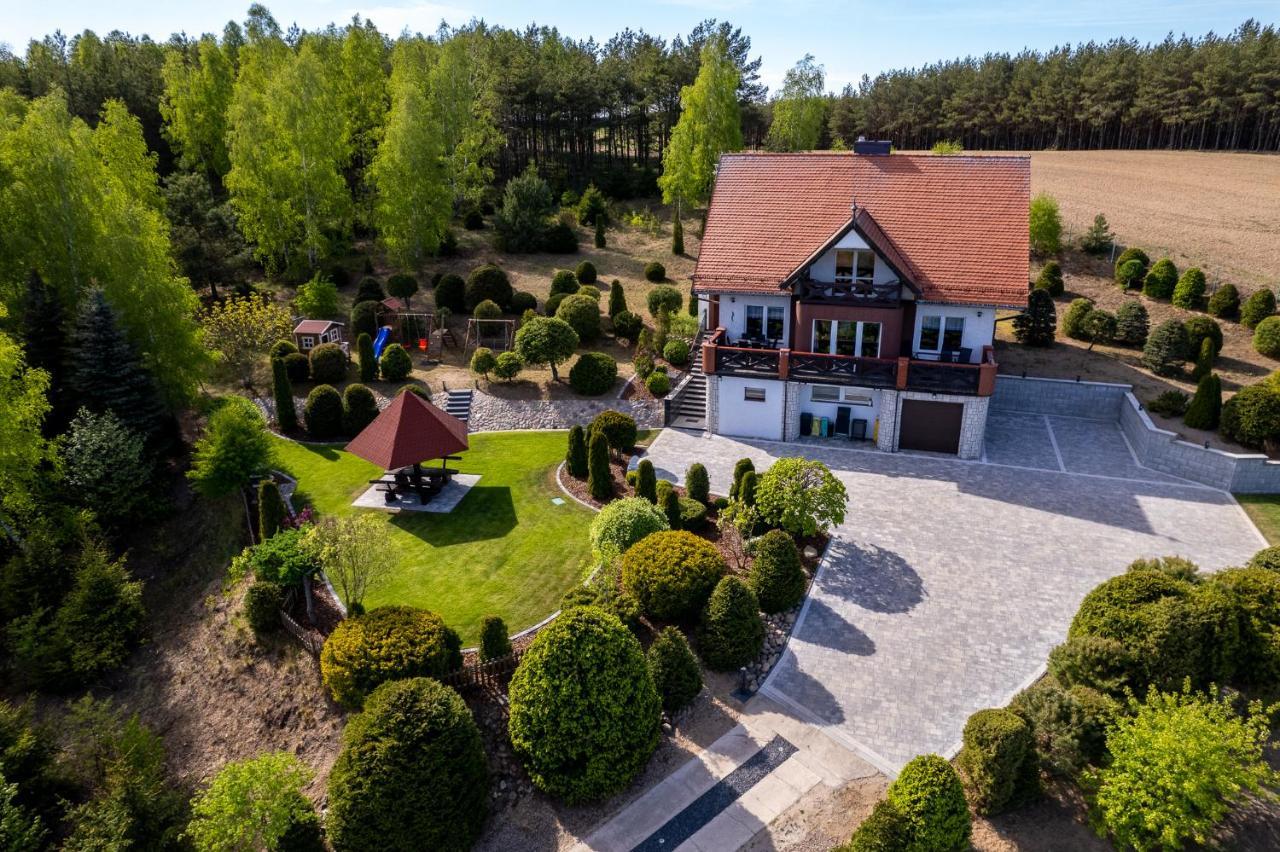 Dom Na Wzgorzu Z Widokiem Na Jezioro Z Balia I Sauna Lipnica  Kültér fotó
